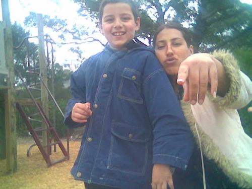 Another day at the park, with my son - My son and i mucking around at the park