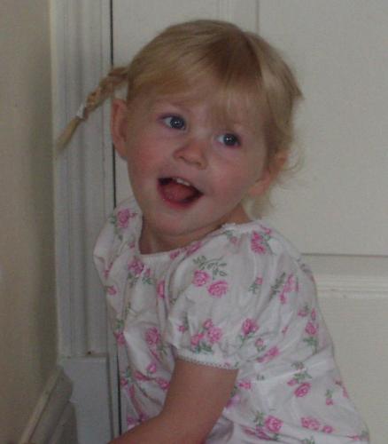 Livvy posing - Livvy trying to look grown up