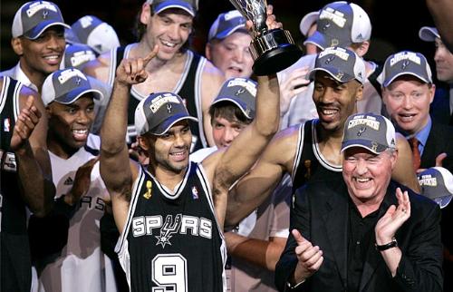 2007 nba finals champions san antonio spurs - they sweep the cavaliers and king lebron