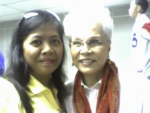 with Armida Siguion Reyna - Taken after the proclamation of Sen. Trillanes at comelec June 15, 2007