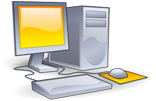 Simple Computer  - Simple Computer very good, it could be used as a logo of a computer catagory and it will be very easy to noticfy by the user that it is a computer.