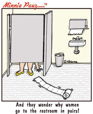 Bathroom - Why women go to the bathroom in pairs!