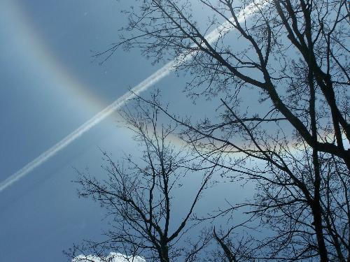 rainbow ring - beautiful ring around the sun.. rainbow ring - beautiful ring around the sun..
