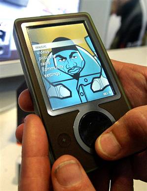 microsofts zune - its comming soon n as a competition for apple ipods ..
