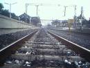 An unclean railway track - railway tracks & platform An unclean railway track - railway tracks & platform