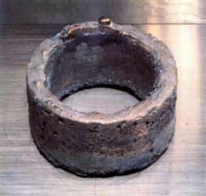 plutonium - A ring of weapon grade electrorefined plutonium 99.96% pure. tis 5.3 kg ring is enough to be used in modern nuclear weapons