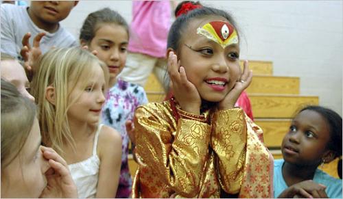 Child Goddess  - Photo of Sajani Shakya&#039;s visit to the US.