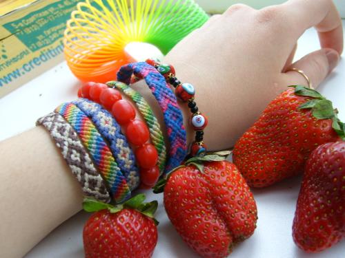 Friendship braslets - I like making them for me and my friends