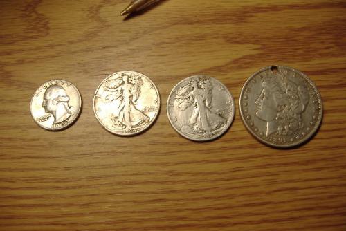 The Best Day I Had -  In the space of a couple of hours of hunting a private yard, I made these finds. Goes to show that you never know what the next signal will turn up.