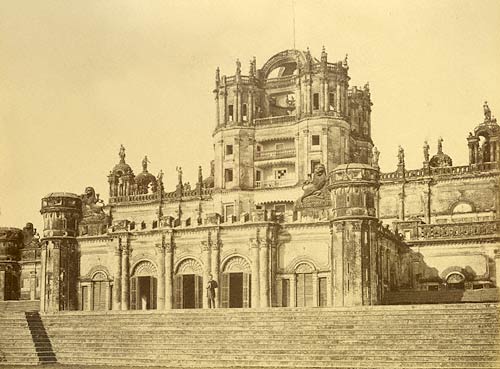 lucknow - view of lamartinere lucknow