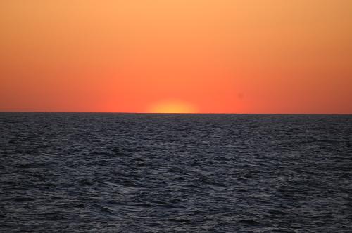 sunset - sunset over the see