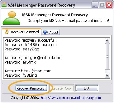 Msn - This picture basically denotes how to use Msn Password finder ...Have a look on the photo and rate, comment over it!