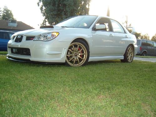 White impreza - a whire subaru impreza wrx sti