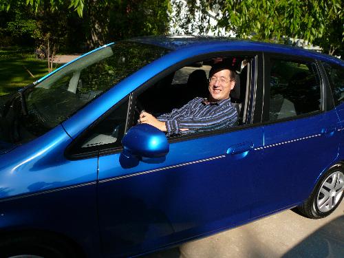 Honda Fit - Here is a picture of me in my new Honda Fit Hatchback.