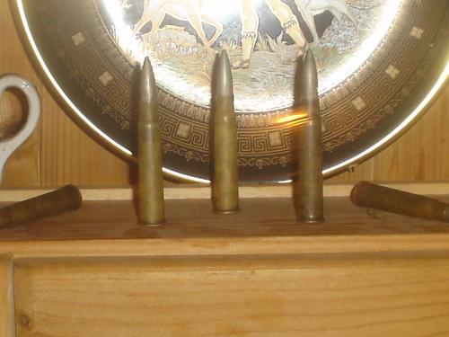 my bullets, bought off ebay this week  - This was my first purchase off e.bay and it felt good to get them in my hands, I display them in my kitchen display case blessed be