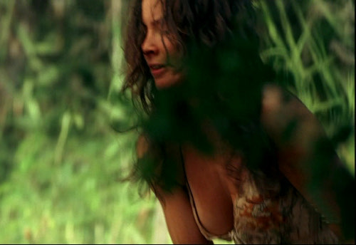 Evangeline Lily Lost s03e02 - Kate made to do hard labor by the Others.