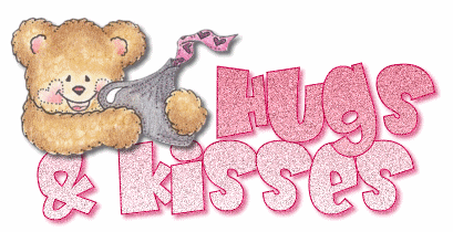 hug & kisses - a passionate love full of happiness