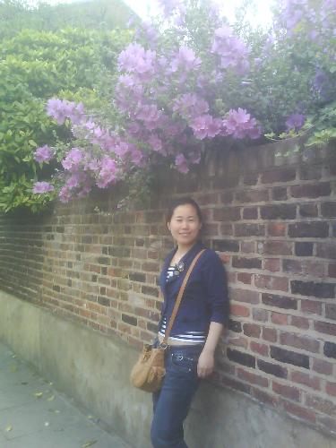 me - i was walking in the street in uk with my friend