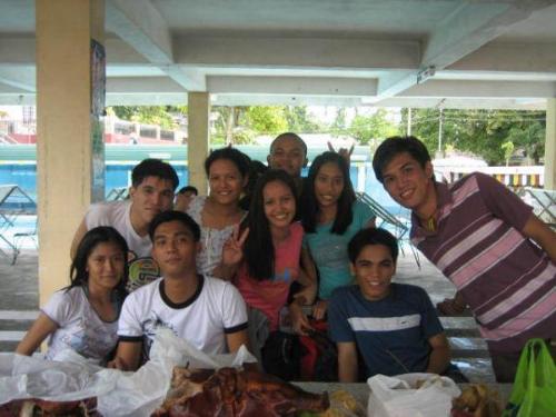 my highschoolmates at Mimars Pool - after a long time we haven't met, we finally spend time our reunion at the best pool in our town..