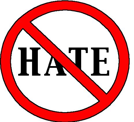 hate - it is not good to hate