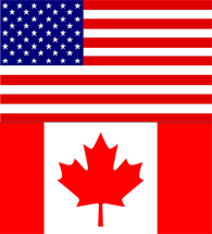 Canadian and US Flag - Flags Canada and the US Canadian and US Flag - Flags Canada and the US