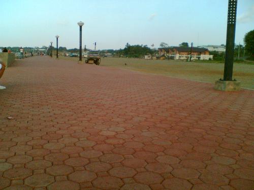 The park - Park with brick pathways