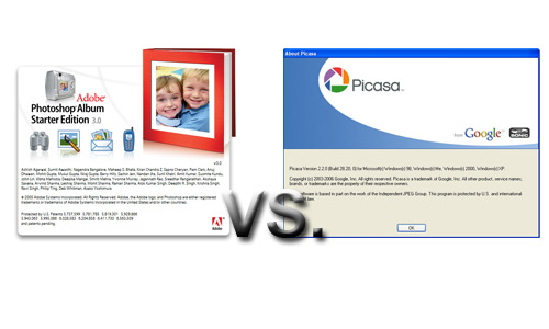 Photo Management Softwares - Adobe Photoshop Album 3.2 vs. Picasa 2.2 Photo Management Softwares - Adobe Photoshop Album 3.2 vs. Picasa 2.2