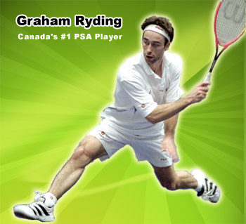 Pace Canadian Squash Classic - Graham Ryding is now Canada's #1 player as Jonathon Power has sadly retired