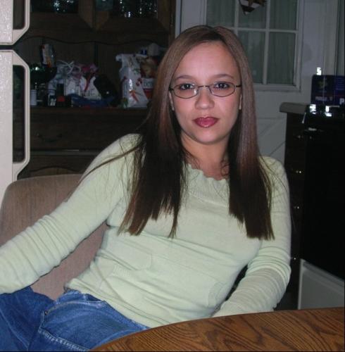 Model Shot w/ Glasses - My hairdresser decided it would be fun to put make up on me and take pictures....lol