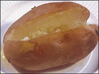 Baked Potato - A picture of a baked potato.