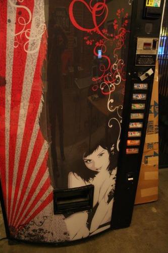 Pepsi Machine - Quinne of Suicide Girls immortalized on a Pepsi drink machine