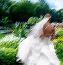 bride - bride in the garden