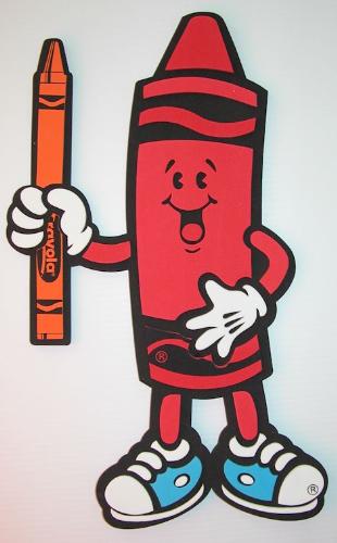 Crayola Crayon Mascot - This colorful crayon is the official mascot of the Crayola company.