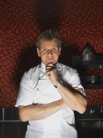Chef Ramsey from the TV show Hell's Kitchen. He ca - Chef Ramsey from the TV show Hell's Kitchen. He can be very mean at times.