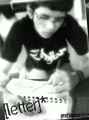 letter to okia.. - this photo was taken by my friend John in my boarding house... he took the pic coz he told me that im so emotionally writing a letter for my 'special friend'... thats why the caption of this photo is 'LETTER'... i keep on sending her a letter that time coz i missed her like hell... i feel worthless and lost without her..