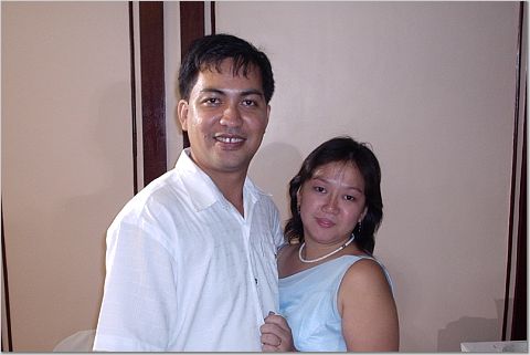 me and my hubby - my husband and I during a wedding we attended recently.