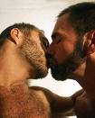 kissing - skip bearded men kissing