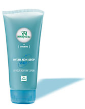 Hydra Non Stop 24H - 24 hour non stop hydration for your skin. Weakened by temperature changes and friction from our clothes, your body needs to be hydrated on a daily basis. HYDRA NON STOP 24 H acts like a water reservoir and provides a continual hydration* for 24 hours. You will immediately rediscover the comfort of a hydrated body and the pleasure of softer skin.
