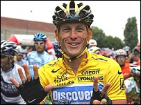 Lance Armstrong - Champion without parallel ! - Photo taken in 2005 when he announced his retirement from competitive racing after the Tour de France that he had won for a seventh and final time.
Lance Armstrong - Champion without parallel ! - Photo taken in 2005 when he announced his retirement from competitive racing after the Tour de France that he had won for a seventh and final time.