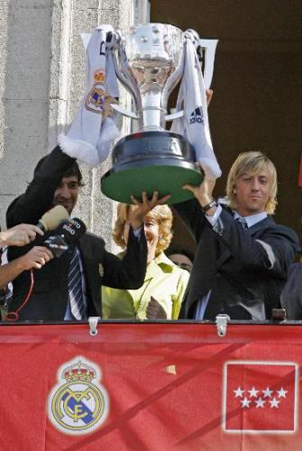 real madrid - celebration in real madrid