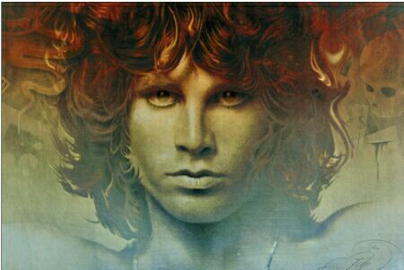 Jim Morrison - A portrait of Jim Morrison.