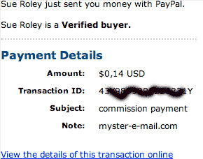 Mystery-emails - Pays out even a few cents