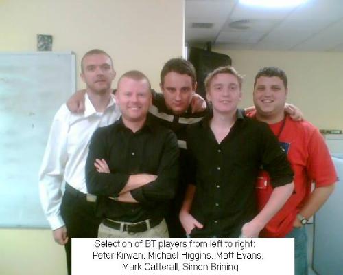work photo me on the far right as you look at it  - me and some of the boys in work