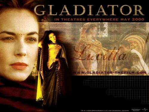 Gladiator - film - Gladiator is a 2000 historical action/drama film directed by Ridley Scott, starring Russell Crowe and Joaquin Phoenix. Crowe portrays the loyal General Maximus Decimus Meridius, who is betrayed when the Emperor's ambitious son Commodus (Phoenix) murders his father and seizes the throne. Reduced to slavery, Maximus rises through the ranks of the gladiatorial arena to avenge the murder of his family and his Emperor.  The film won five Academy Awards in the 73rd Academy Awards ceremony, including the Academy Award for Best Picture. While Gladiator was criticized by historians for its historical inaccuracies, its epic scope and intense battle scenes won praise. The film's success may have helped to revive the historical epic genre, with subsequent films such as Troy, Alexander, 300 and Kingdom of Heaven, the last of which was also directed by Scott.