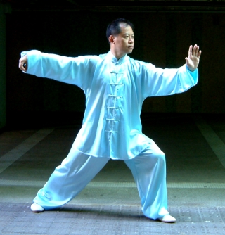 Tai chi chuan - A taiji master performing taiji quan (taich i chuan) , the Great Ultimate Fist.