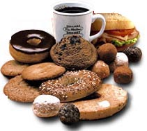 Tim Hortons Products - I picture of a variety of the items available at Tim Hortons.