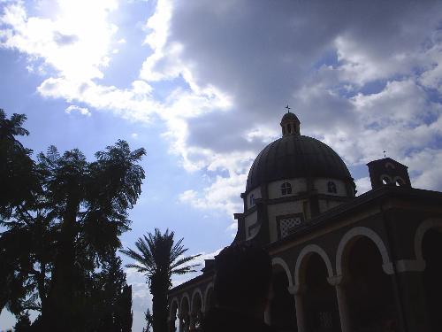 Church on top of The Mount of Beatitudes - This is actually on of my favorite pictures that I took while I was in Israel. This little church is on top of the Mount of Beatitudes in Israel. Between the light breeze, the beautiful water, and the birds that seemed to answer you with singing, it was quite a remarkable site. I expected it to be loud with tourists, but was surprised to find most people where quiet and respectful.