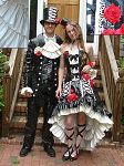 Duct tape dress - a young couple who made thier prom atire entirely out of Duct Tape.