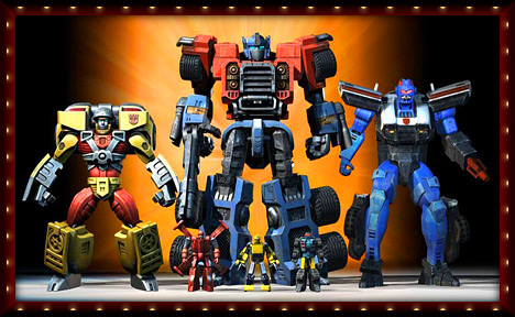 transformers - a picture of transformers cartoon characters...