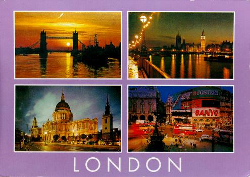 london - postcard of london